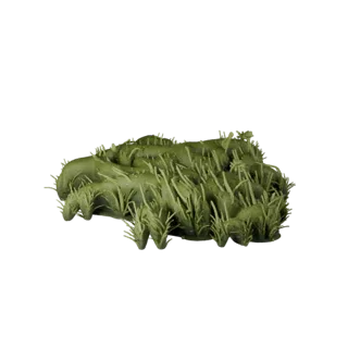 Tall Grass Meadow Patch 3D Model for Blender Scenes