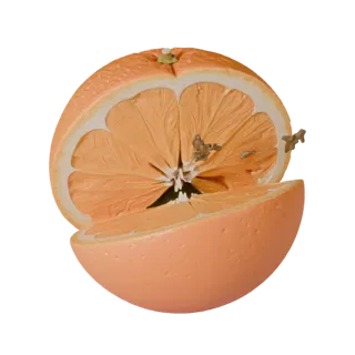 Sliced Orange 3D Asset for Realtime Studio Engines