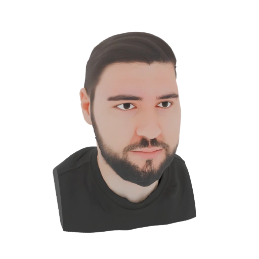 3D Male Bust with Beard