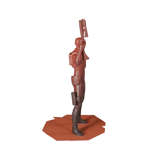Urban Display Diorama low poly 3D model preview showing layered parts, three-quarter game view, depth and display scale