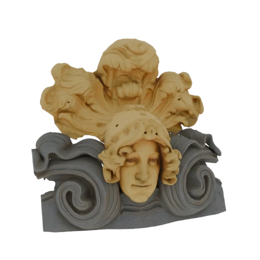 Art Nouveau Face Architectural Ornament