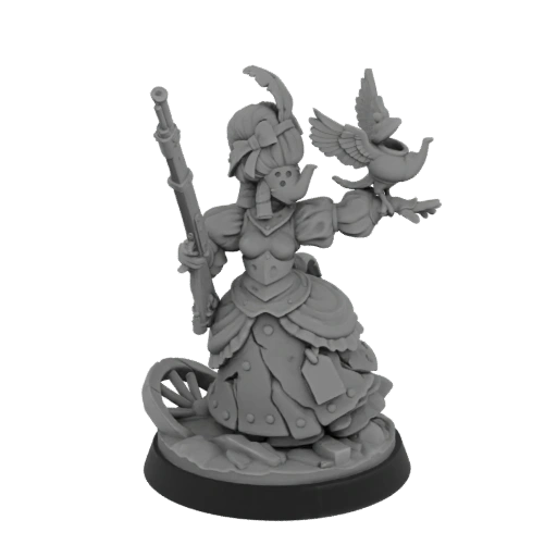 Steampunk Mouse Sniper Miniature