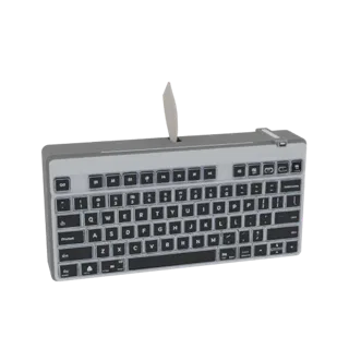 Home Office Keyboard 3D Print Asset for Studio Use