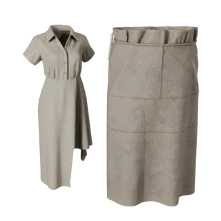 Casual Dress 3D Asset for Cinematic Studio Renders