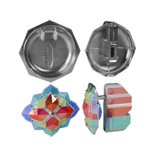 Geometric Decorative Pin 3D Asset for Game Engines