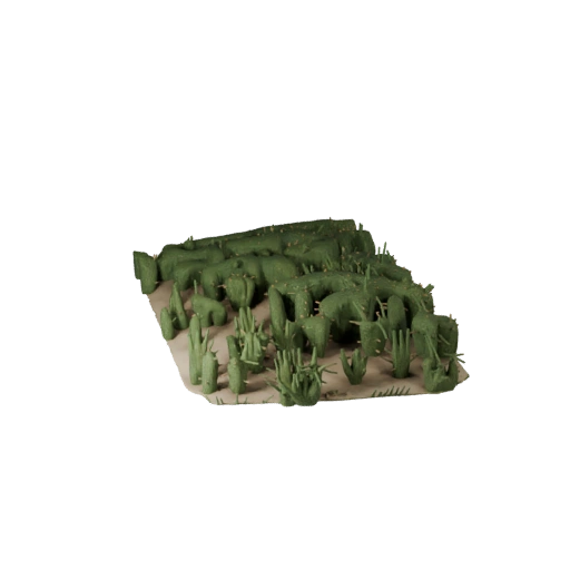 Wildflower Field Module Unreal 3D Asset for Game Levels