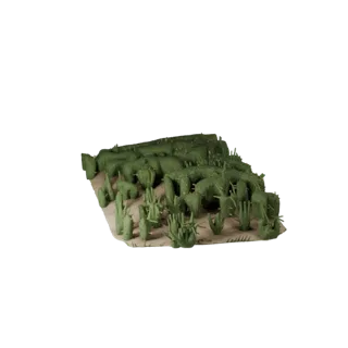 Wildflower Field Module Unreal 3D Asset for Game Levels