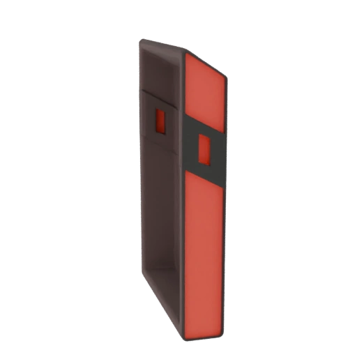Futuristic Red and Black Electronic Device