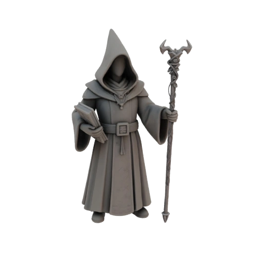Miniatura de Mago de Fantasía STL
