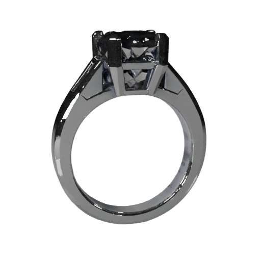 Modello 3D Anello Solitario per Livelli di Gioco