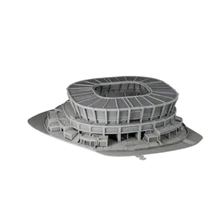 Stadium Exterior 3D Model for Unity - Game Asset for Architecture