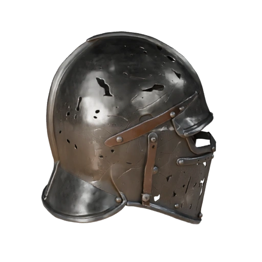 Unreal Ready Medieval Combat Helmet 3D Engine Asset