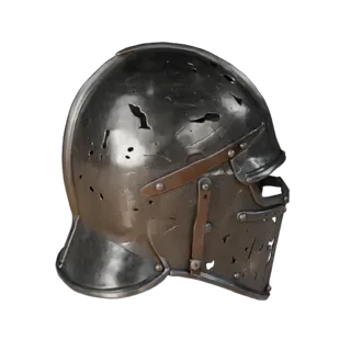 Unreal Ready Medieval Combat Helmet 3D Engine Asset