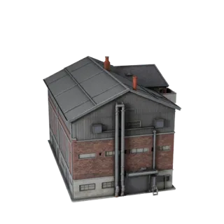 Factory Building 3D Model - Realistic Archviz Asset