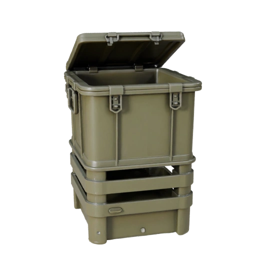 Boîte de rangement style militaire 3D pour studio