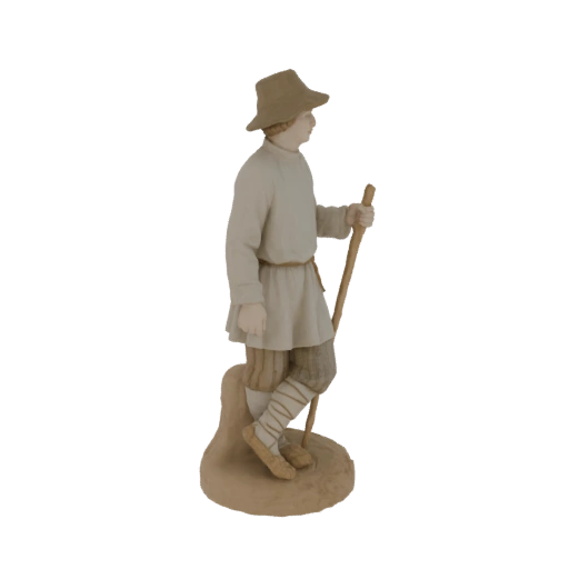 Shepherd with Staff Figurine