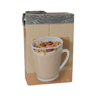 Realistic Boxed Cereal Box 3D Asset for Studio Use