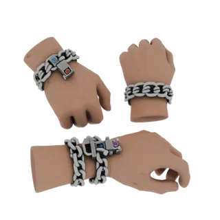 Cuff Bracelet 3D Asset for Studio Cabinet Hero Use