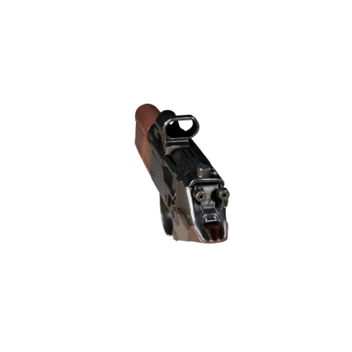 Arma Lateral Vintage de Alta Poligonalidade 3D para Estúdio