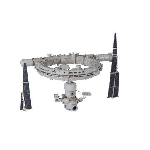 Station Spatiale de Recherche Prête pour Unity - Asset 3D