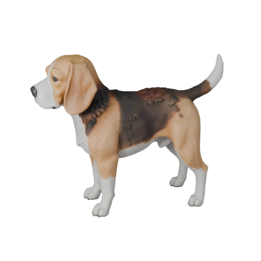 Modèle 3D Chien Beagle Haute Poly - Actif STL Détaillé pour Impression