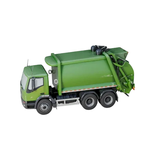 Garbage Truck 3D Model for Blender - Render Ready Asset