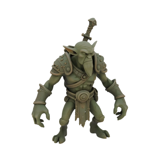 Miniatura STL de Duende Xamã de Fantasia - Enxame