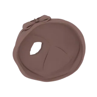 Brown Beret with Bow