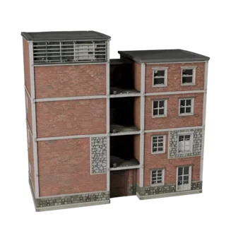 High Poly Modular Medieval Building Kit 3D Model for Archviz