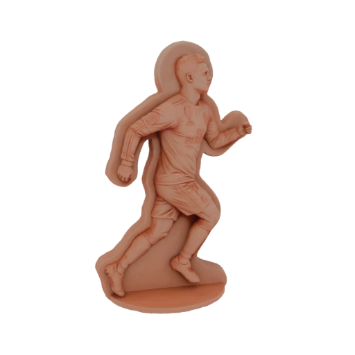 Soccer Player Running 3D Model