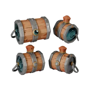 Fantasy Coin Pouch 3D Asset for Game Engine Levels