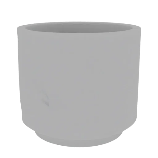 3D model of a minimalist cylindrical flower pot