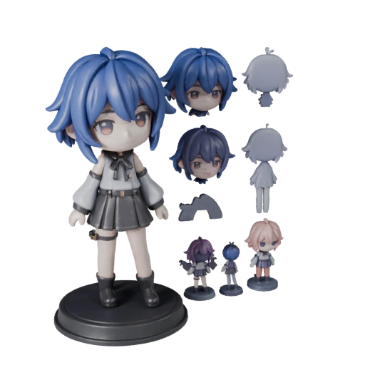 Figura de Anime Realista | Paquete de Composición de Escena "Drop-In"