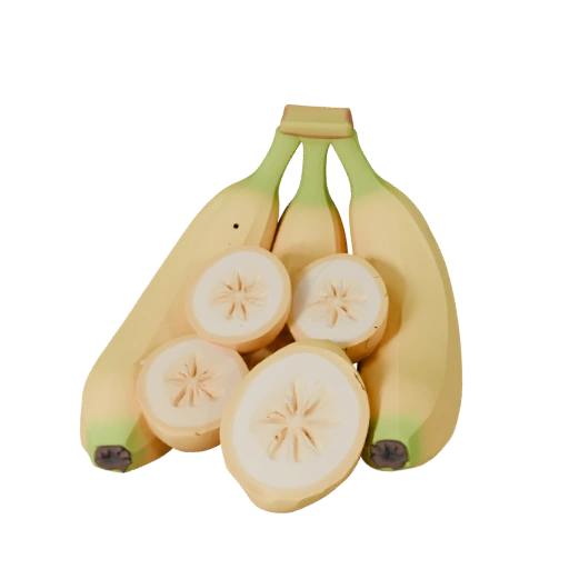Mazzo di Banane a Fette Asset 3D per Livelli Indie