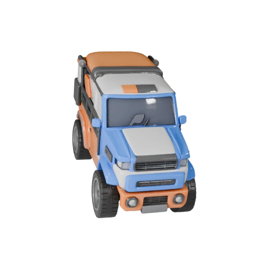 Modelo 3D de Carro de Drift para Blender e Jogos - Asset PBR (Legacy)