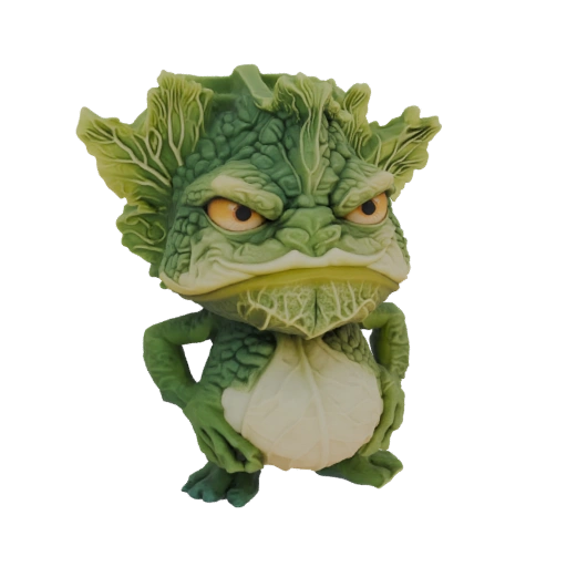 Grumpy Cabbage Monster Figurine