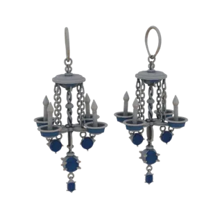 Chandelier Earring 3D Asset for Hero Cabinet Pages