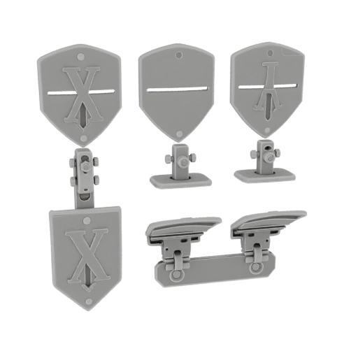 Monogram Style Tie Clip 3D AR Asset for Online Use