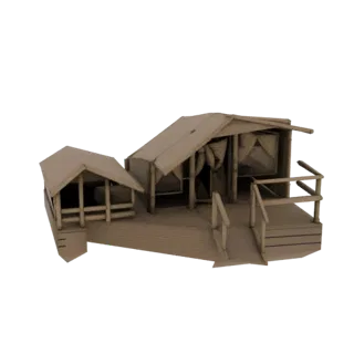 Safari Tent Camp Diorama