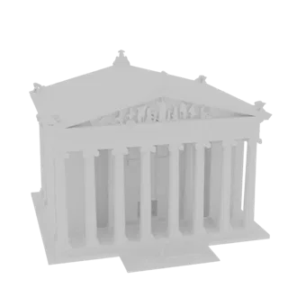 Ancient Greek Temple 3D Model