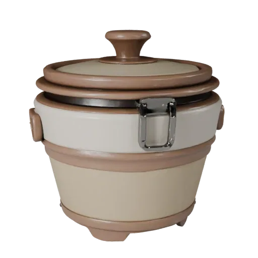 Minimal Plant Pot Realistic 3D model, three-quarter studio render, showing ceramic, recognizable everyday shapes.