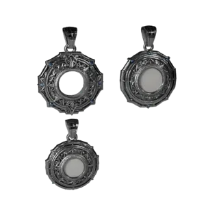 Ornate Medallion 3D Game Asset for Realtime Engines