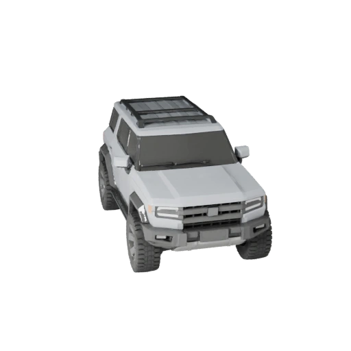 Modello 3D Low Poly Luxury SUV per Unity & Unreal PBR Asset
