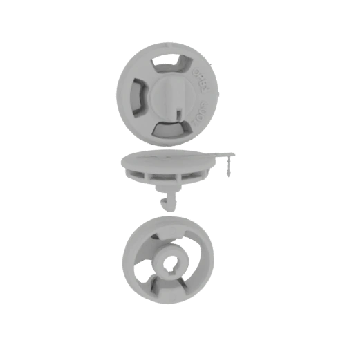 Gray Plastic Rotary Lock Mechanism