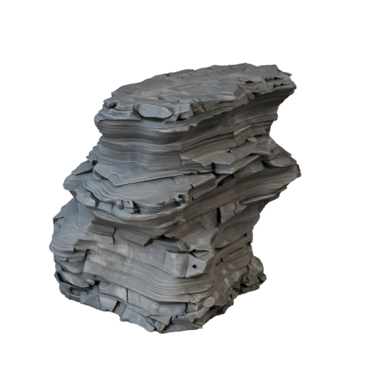 Tabletop Rock Formation 3D Model for Blender Scenes
