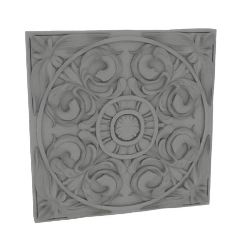 Square Floral Medallion