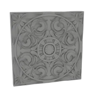 Square Floral Medallion