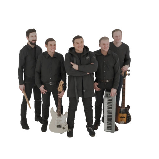 Modern Band with Instruments
