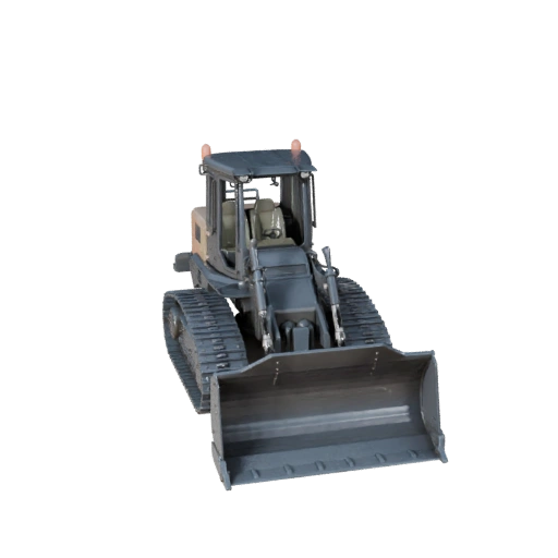 Mining Bulldozer 3D Render Asset for Catalog Pages