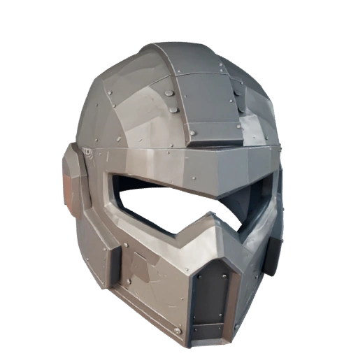 Riot Visor Helmet 3D Game Asset for Realtime Engines